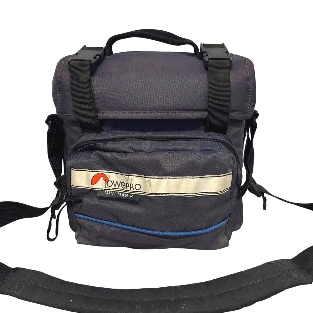 Lowepro Mini Mag P Camera Bag Grey Black Padded Shoulder Strap Travel Case